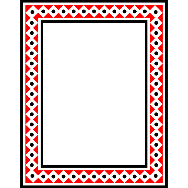 Frame Colour rectangular red