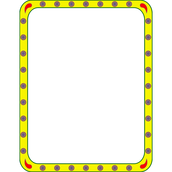 Vector image of frame with rounded corners