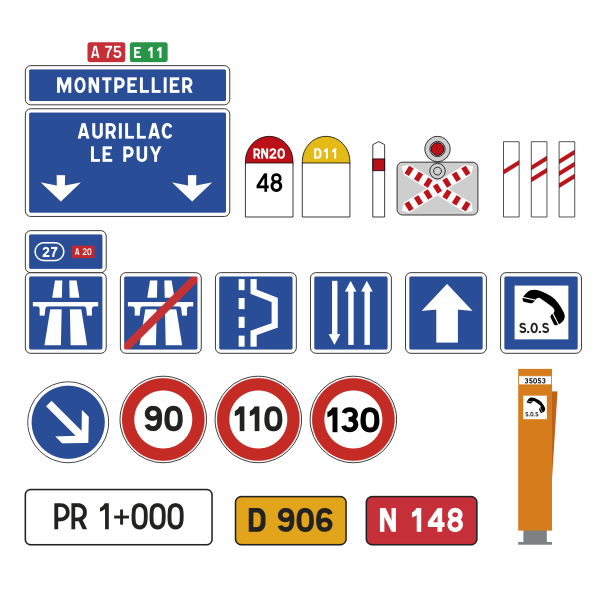 French road signs