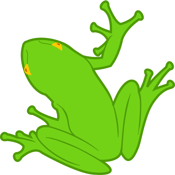 Frog clip art drawing