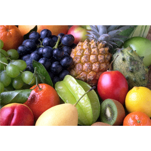 Vector image of smorgasbord of fruits