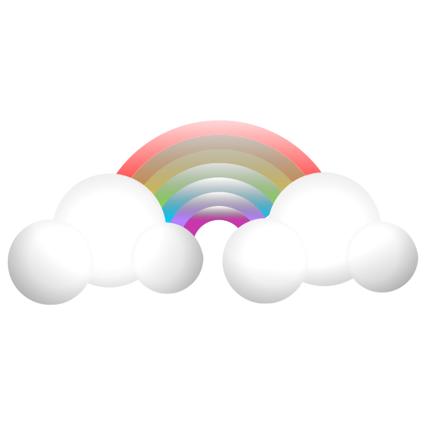 cloud & Rainbow | Free SVG
