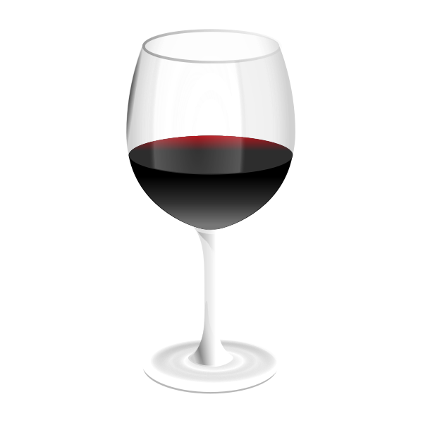 Red wine glass vector image