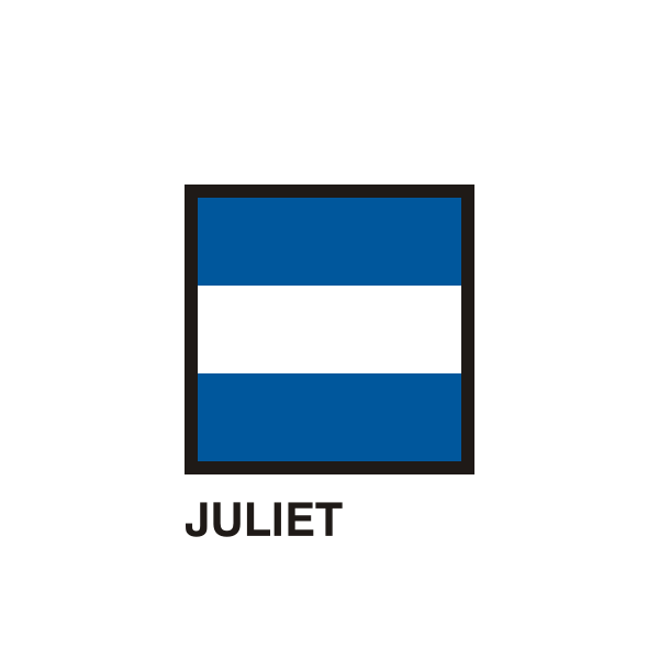 Gran Pavese flags, Juliet flag