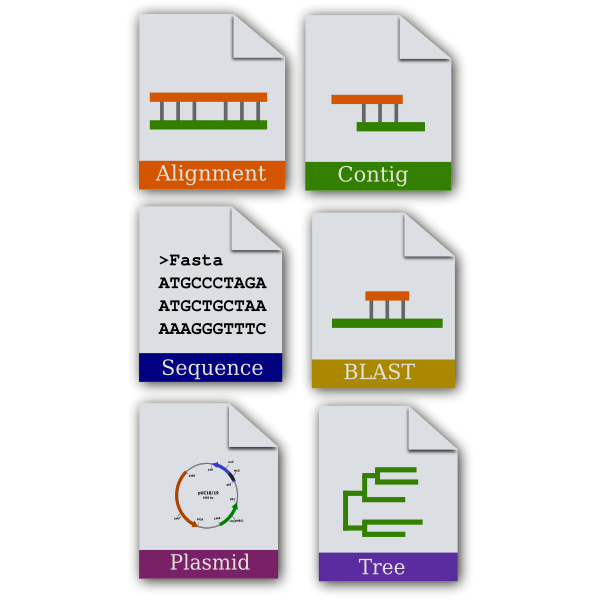 Bioinformatics icon set