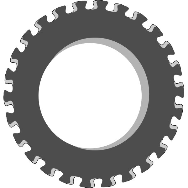 Vector image of fancy gear wheel