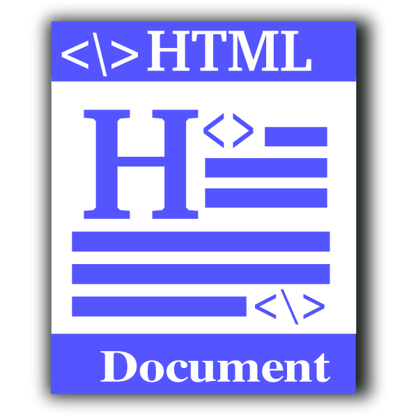 HTML file icon | Free SVG