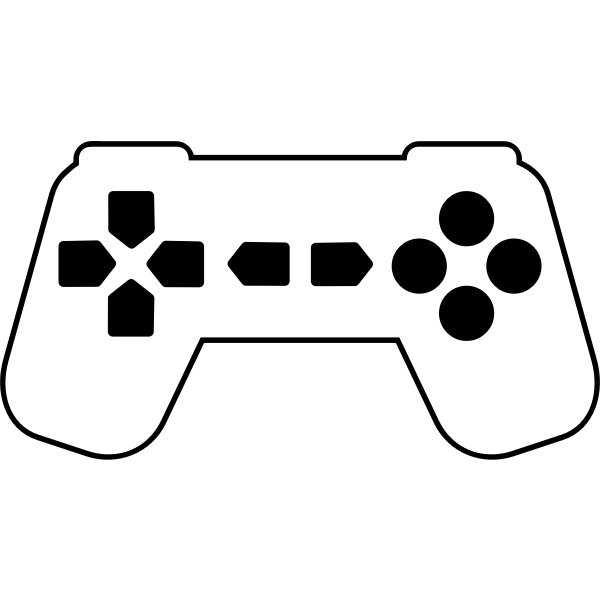 Game controller silhouette