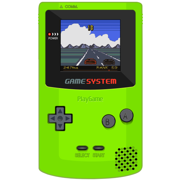 GameBoy Color Clipart by DG RA