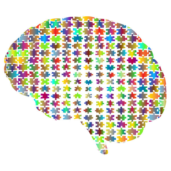 Brain Silhouette Jigsaw Puzzle