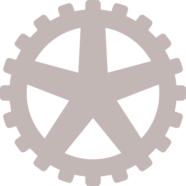 Gray gear wheel