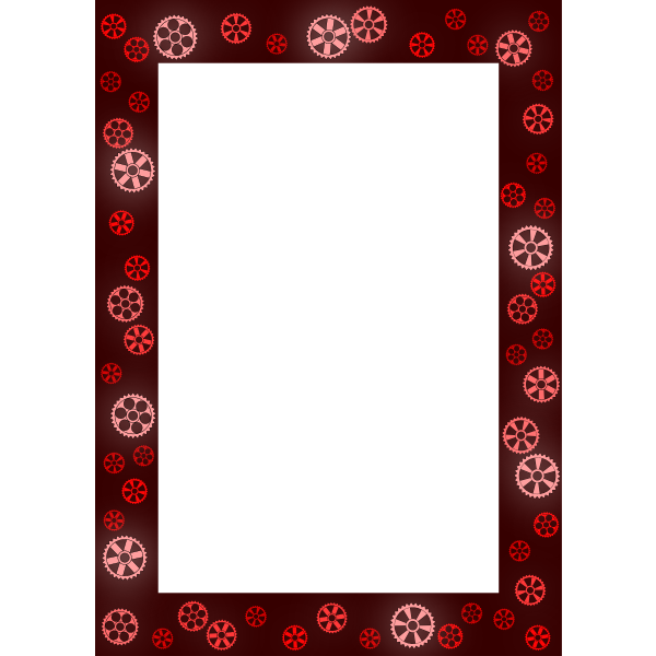 Red Frame With Gears