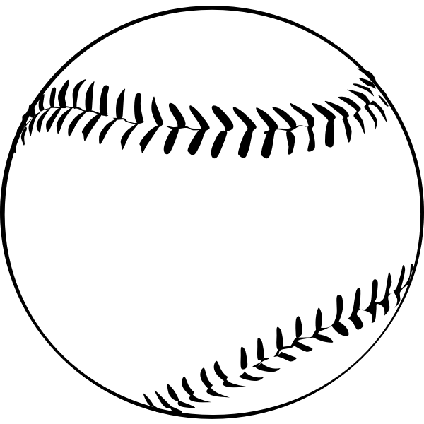 Vector Image Of Baseball Ball Free Svg for Cricut.