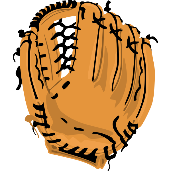 Vector image of baseball glove