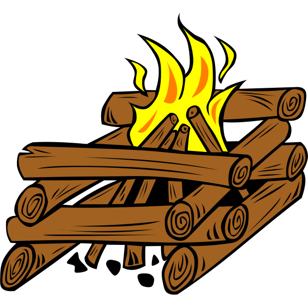 Campfire vector clip art