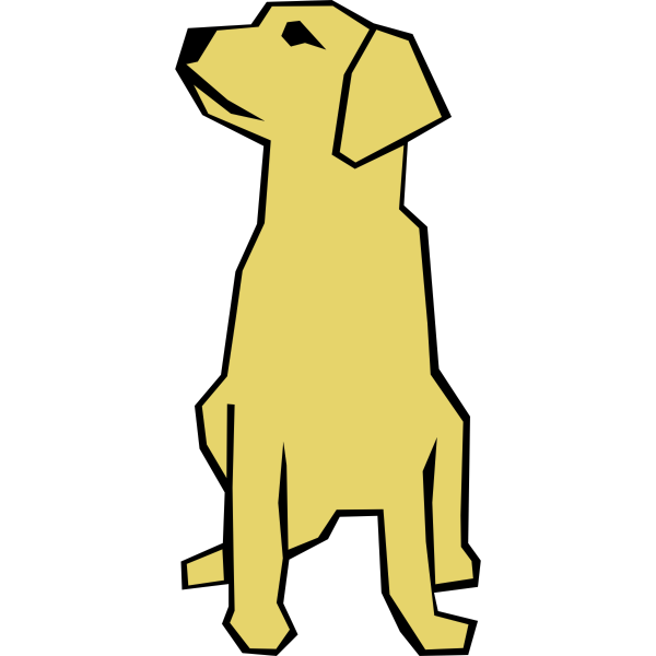 Cartoon dog portrait vector illustration | Free SVG
