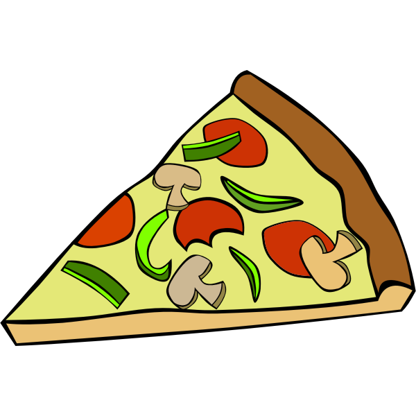 Pepperoni pizza vector clip art