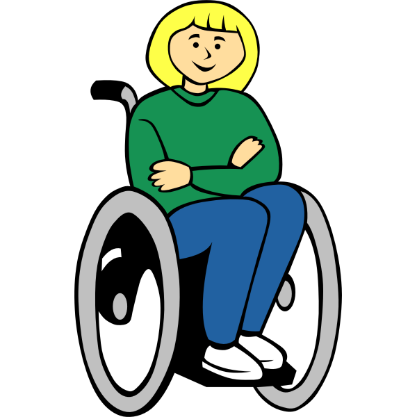 Girl in wheelchair