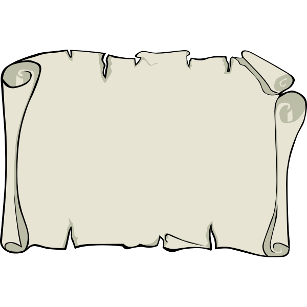 Old scroll vector image