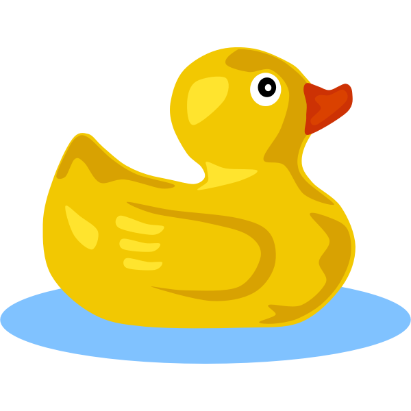 breedte Honger Vergadering Rubber duck vector illustration | Free SVG