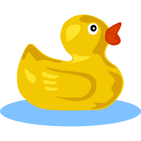 Rubber duck vector image