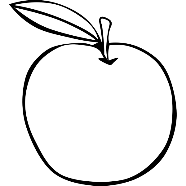 Apple Vector Image With A Leaf Free Svg