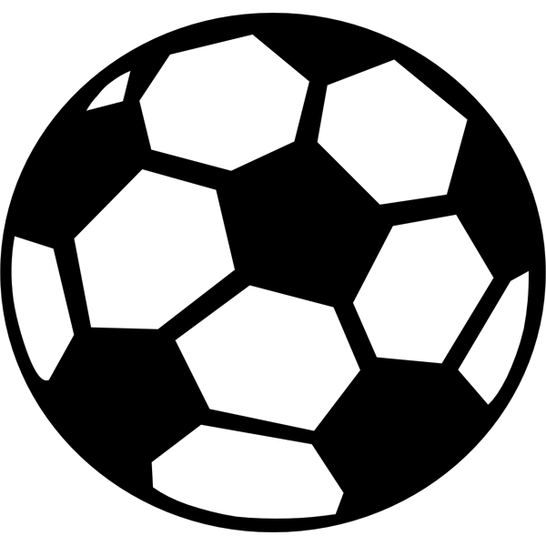 Vector image of soccer ball
