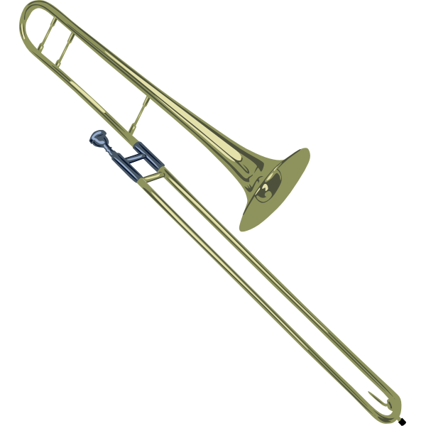Vector image of trombone