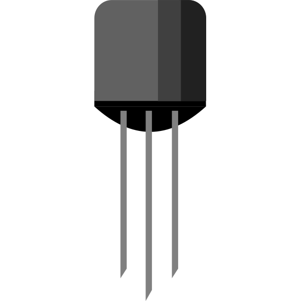Electronic transistor vector image