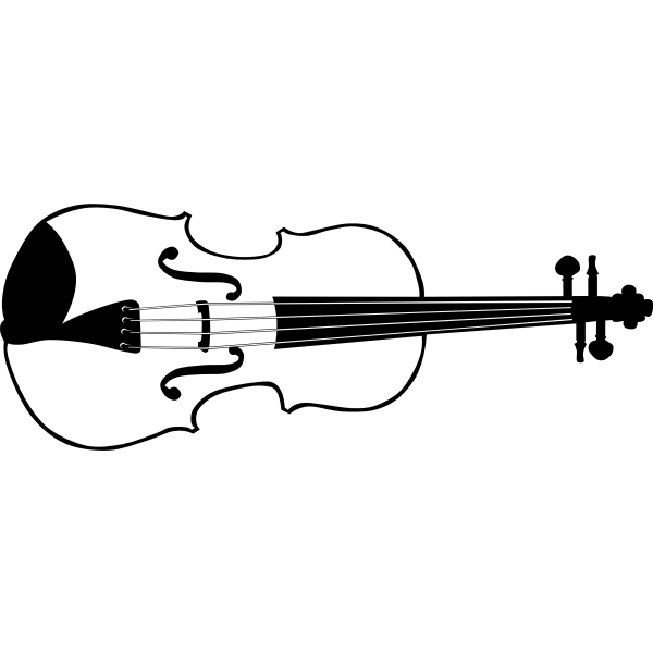 Vector graphics violin SVG