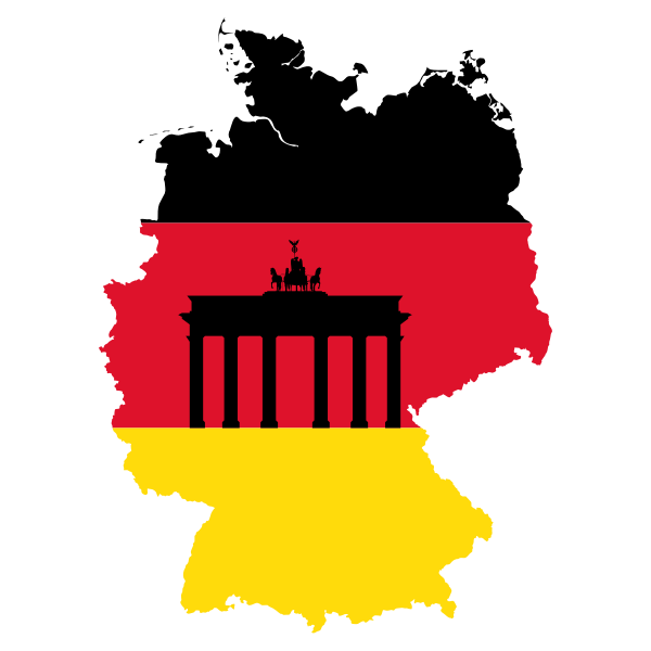 Germany flag and map | Free SVG