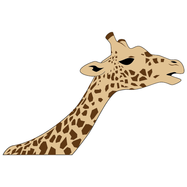 Download Giraffe Head Free Svg