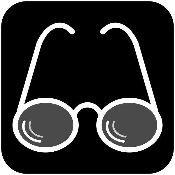 Glasses pictogram vector graphics