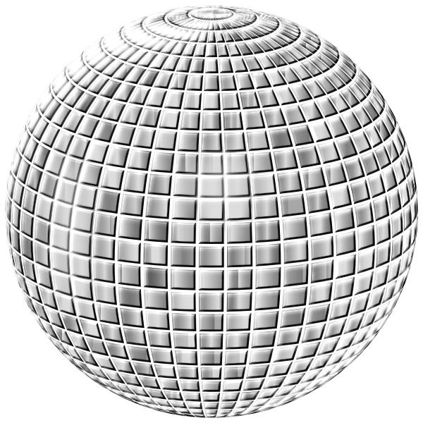 Glimmering Disco Ball Enhanced 3 No Background | Free SVG