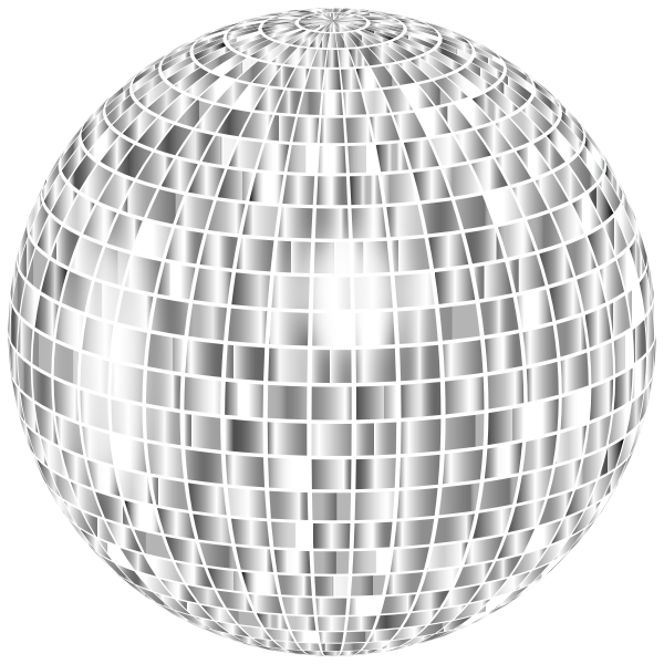 Glimmering Disco Ball No Background