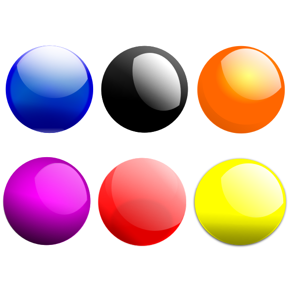 Colorful shiny buttons vector image