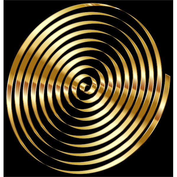 Gold 3D Spiral Variation 2