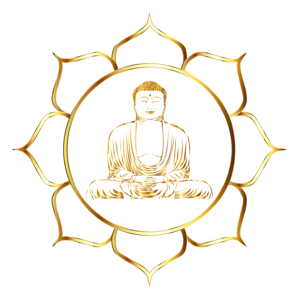 Gold Buddha Lotus No Background