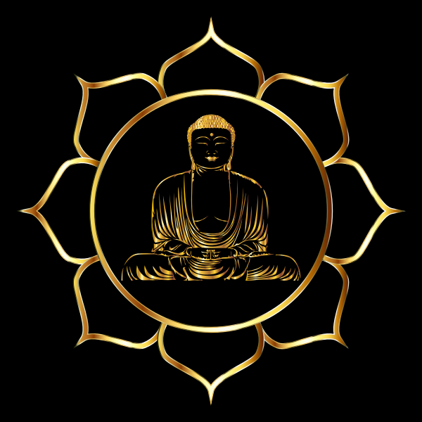 Gold Buddha Lotus