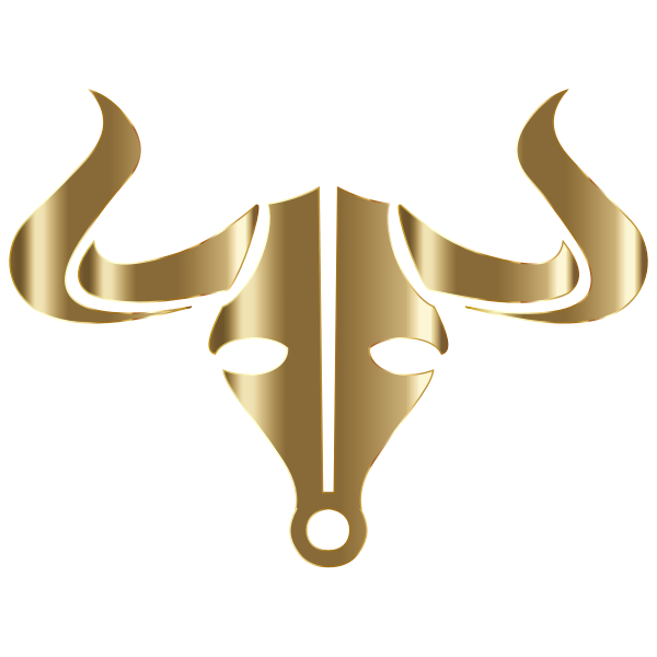 Gold Bull Icon No Background