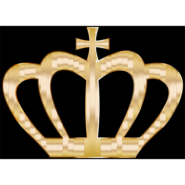 Gold Crown Silhouette Free Svg