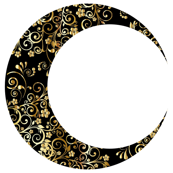 Gold Floral Crescent Moon Mark II 5