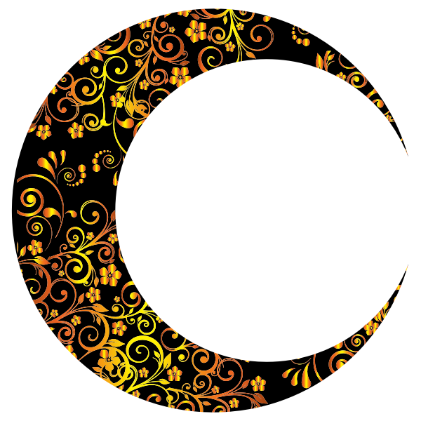 Gold Floral Crescent Moon Mark II 6