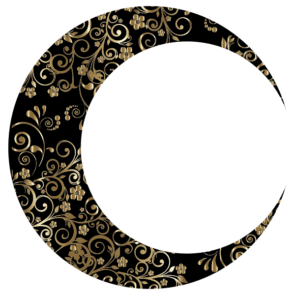 Gold Floral Crescent Moon Mark II 7