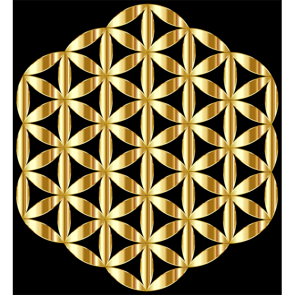 Gold Flower Of Life | Free SVG