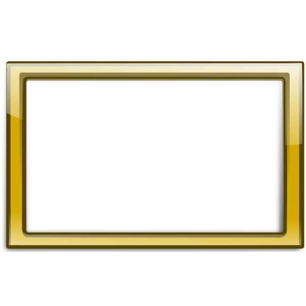 Gloss transparent yellow frame vector illustration