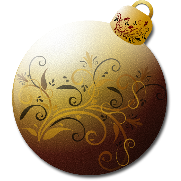 Download Christmas tree ornament with reflection vector ...
