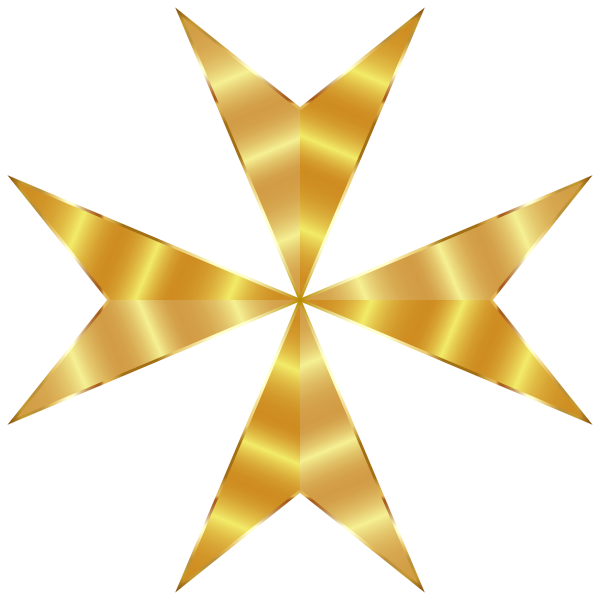 Gold Maltese Cross Mark II No Background