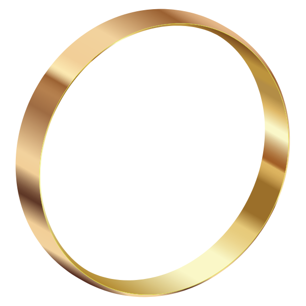 Gold ring standing