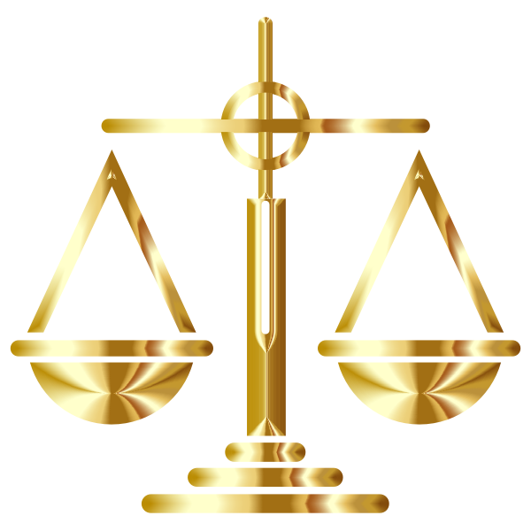 Gold Scales Of Justice Icon